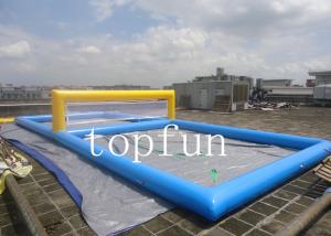 Wholesale Blue Inflatable Sports Games Water Inflatable Beach Volleyball Court from china suppliers