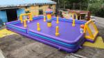 Big Size Kids Inflatable Park , Soccer Game Outdoor Inflatable Playground