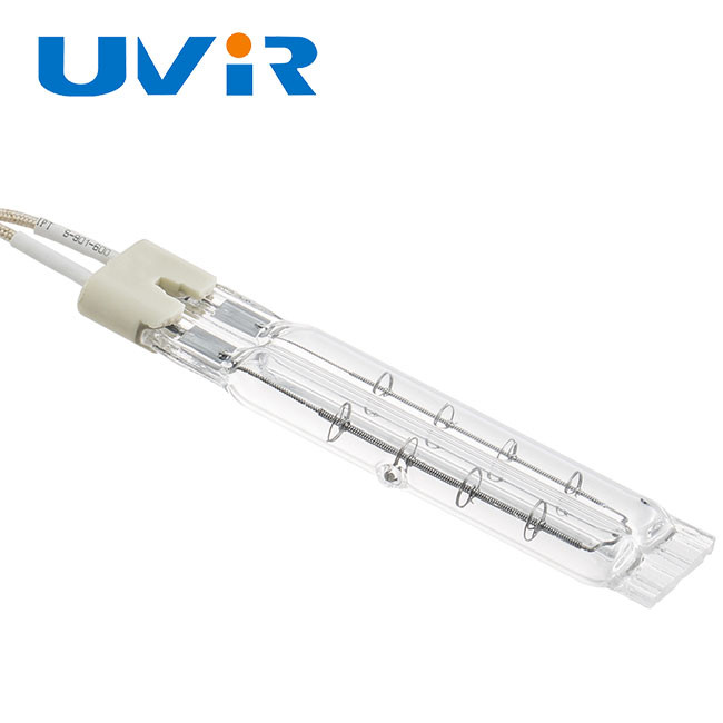 White Coating Twin Tube Infrared Lamps For Dry Equipment With Fast Heating