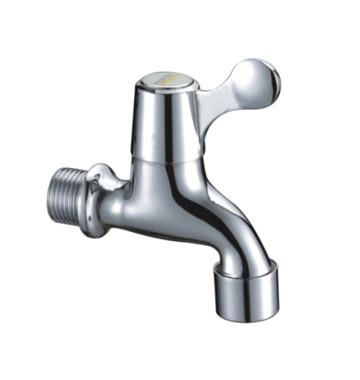 Quality Polished Brass One Hole Washing Machine Taps / Low Pressure Kitchen Sink Faucets for sale