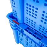 Mesh Style Supermarket Vegetable Turnover Basket 600x400x310mm Plastic Nestable