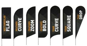 Wholesale 230gsm Polyester Teardrop Advertising Flags Waterproof CMYK Printing from china suppliers