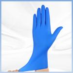Disposable 9 Inch Lab Safety Gloves Blue Synthetic Nitrile Gloves