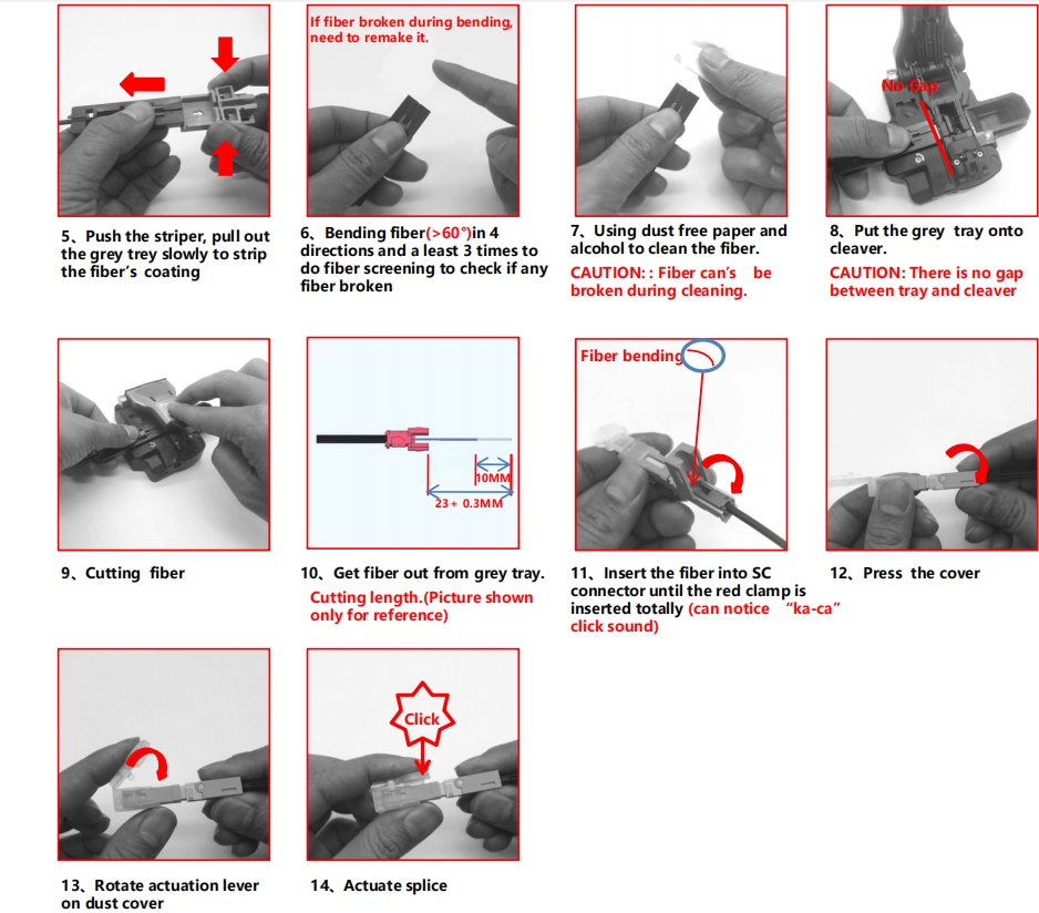 FTTH Fast Connector SC/APC Fast Assembly Fiber Optic Quick Connector with Your Needs