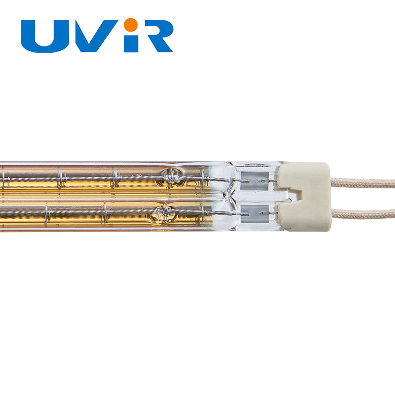Infrared Red Paint Gold Halogen Heater Tube for Curing Light Heating Lamp