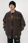 0.15kg Zipper Front Men Jackets 100% Polyester Windproof Bomber Jacket