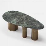 Uber Stylish 0.4CBM Luxury Marble Dining Table 8 Seater 1.2mm 201 Stainless