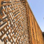 Landscape 2mm Decorative Metal Wall Panels CORTEN Laser Cut Sheet Metal