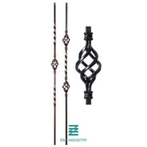 Wholesale Double Basket Powder Coated Steel Posts Metal Garden Posts 12 X 12 X 1.0mm Square Base from china suppliers