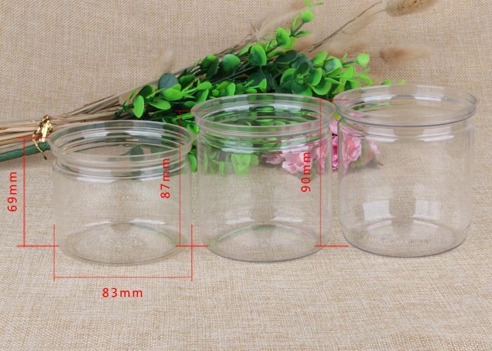 PET Tube Cans Clear Pet Jars Aluminum Easy Open End For Tea / Coffee