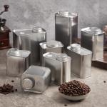 250Gram Coffee Tin Cans Rust Resistant Square Packaging Tin Can