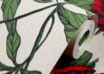 Red Non Woven Vintage Style Floral Wallpaper For Room Decoration , Eco -