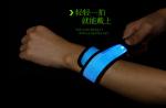 Nylon Fabric Armband LED Flashing leggings warning light band For Night Running