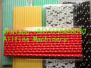 Wholesale China Biodegradable Paper Straws Making Machine multi cutters full automatic small paper tubes colorful from china suppliers
