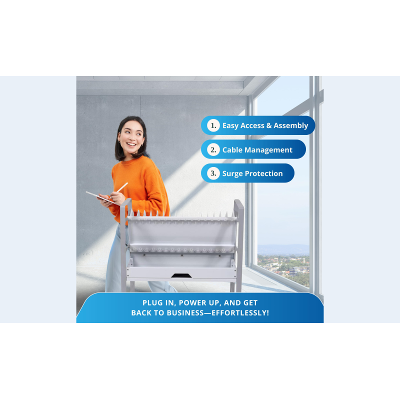 Versatile Tablet Charging Cart Featuring Adjustable Slots and Energy Charging System for Optimal Device Maintenance in Educational Institutions