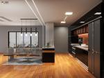 Modern Kitchen Cabinets Durable Scandinavian Furniture with Custom Size and