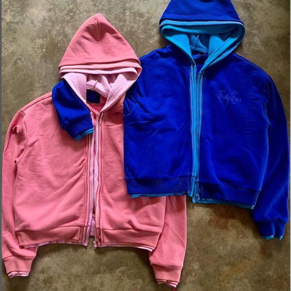 Custom Hoodies Heavy Weight Cotton French Terry Cropped Boxy Double Three Layers