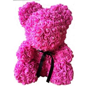 Wholesale Crazy selling gift foam rose teddy bear Factory Price Artificial Flower Gaint Teddy Bear from china suppliers