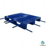 3 Runners Heavy Duty Industrial Plastic Pallets With Reinforced Steel 1200*1000