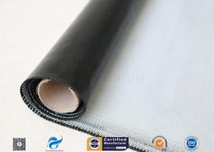 Wholesale 15.6oz Black Silicone Coated Glass Cloth 0.5mm Engine Heat Insulation from china suppliers