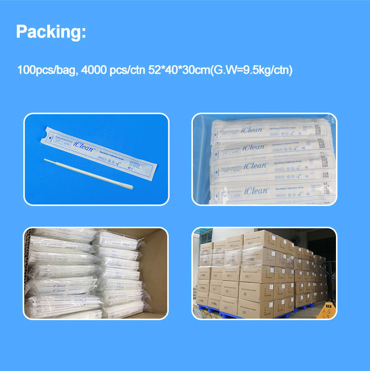 Laboratory Nylon Flocked Swab Medical Diagnostic Specimen Swab