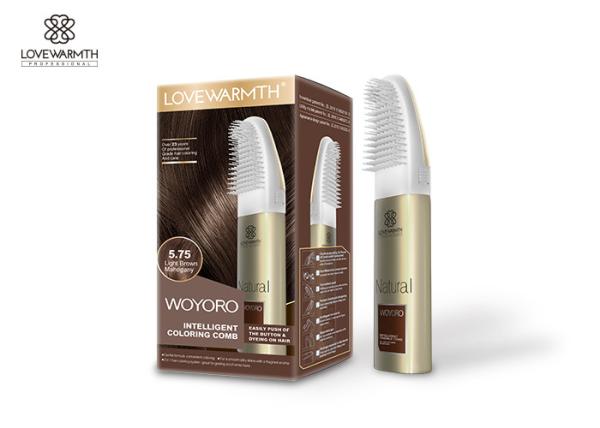 Botanical Extracts Intelligent Hair Dying Comb For Individuals Light Colored