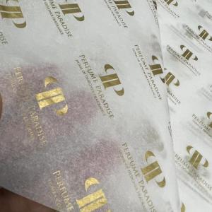 Wholesale Custom Gold White Gift Wrapping Paper For Birthday Wedding 70 X 50cm from china suppliers