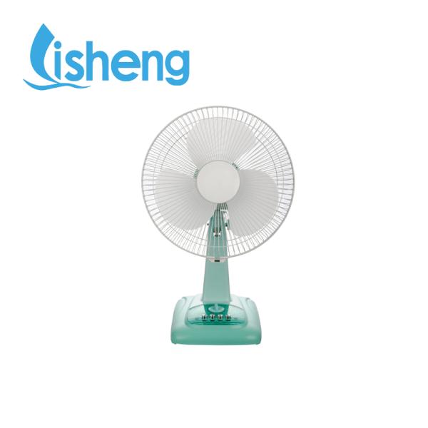 Energy Saving Rechargeable Table Fan 12 Inch DC Solar 12V 13W