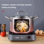 Wholesale TOP Seller Kitchen Silver 3 PCS Soup Pots Big Steamer Pot Deep