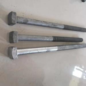 Wholesale Galvanized Machine Power Line Fittings Square Flat Head Bolt Fastener from china suppliers