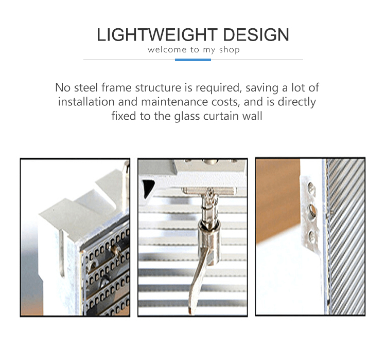 1000*1000mm Clear Glass Window LED Video Wall Panel With High Resolution From ODM