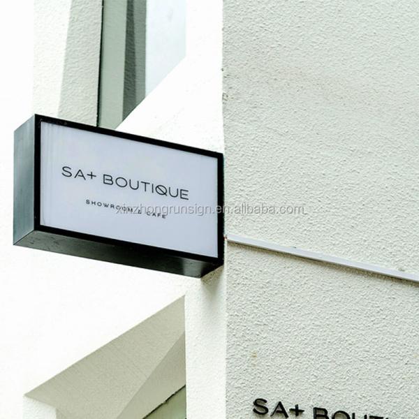 Factory Price Stainless Steel Advertising Light Box Outdoor Double Sides Led