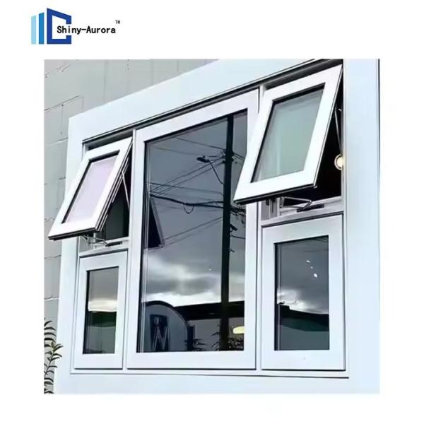 Shiny-Aurora 600*600 Large Commercial Awning Windows Single Hung Awning Windows for Residence