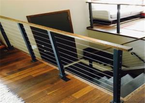 Wholesale Cable Stainless Steel Guardrail , Vertical Stainless Steel Wire Balustrade Customised from china suppliers