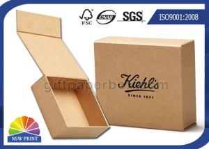 Wholesale Logo Printed Brown Kraft Paper Hinged Lid Gift Box With Magnetic Closure from china suppliers