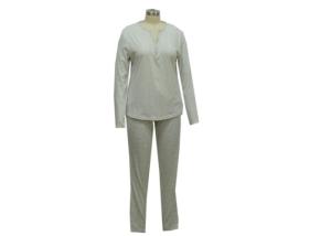 Wholesale Womens Grey Loungewear Set , Womens Cotton Sleepwear Sets Soft Hand Feel from china suppliers