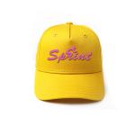 Unisex 100 % Polyester 5 Panel Baseball Cap / Yellow Sports Baseball Hat