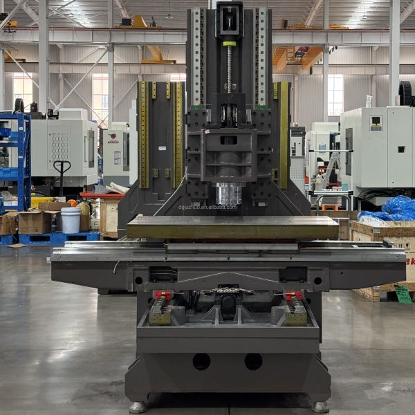 Automatic 5 Axis VMC855 CNC Vertical Milling Machine 24 Tool ATC Roller Guide BT40 Taper Belt Drive System
