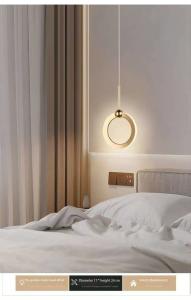 Wholesale Minimalist Circled Pendant Residence Decorative Simple Modern Lamps Hotel Restaurant Dinning Bedside Cafe Bar Chandelier Light from china suppliers