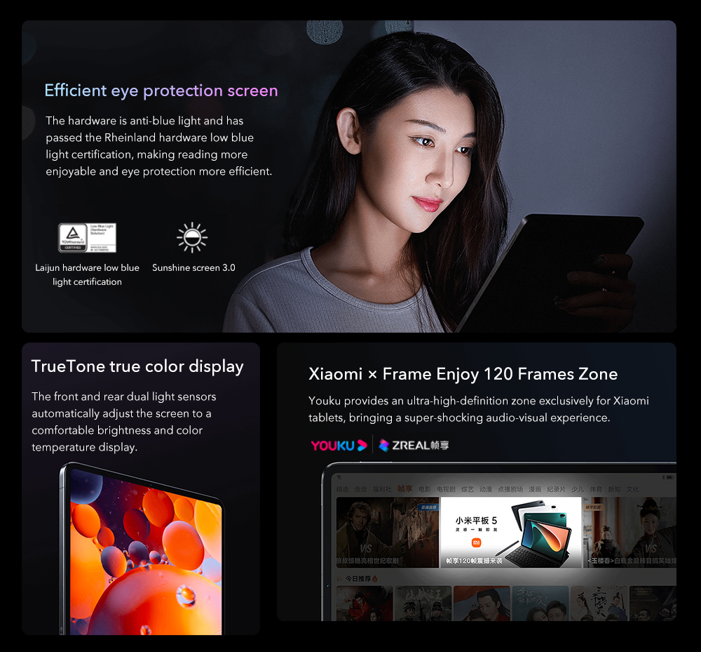 Xiaomi Mi Pad 5 Pro Tablet PC 11 Inch 2.5K LCD Snapdrgon 860 WiFi Version 6GB 128GB Mi Pad 5Pro 2021