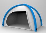 Silver Coated Outdoor Inflatable Camping Tents 190T Blue Blow Up Pop Up Tent