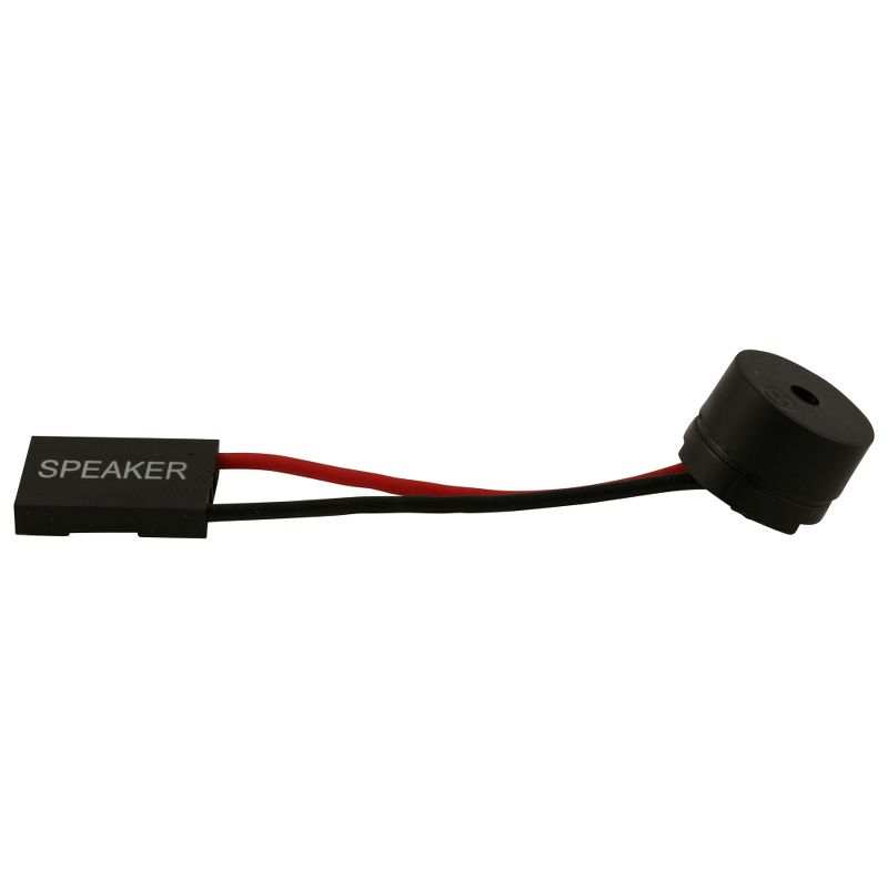 Trumpet Bios Post Speaker for Small Chassis Buzzer Assembly Cable Custom in Black