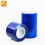 Non Sticky Edge Transparent Blue Dental Barrier Film For Medical Equipments