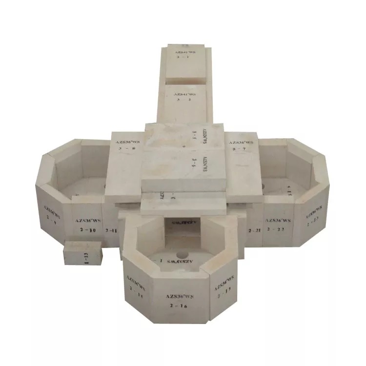 Refractory AZS Brick Made of Little Al2O3 for High Temperature Resistance and Durability