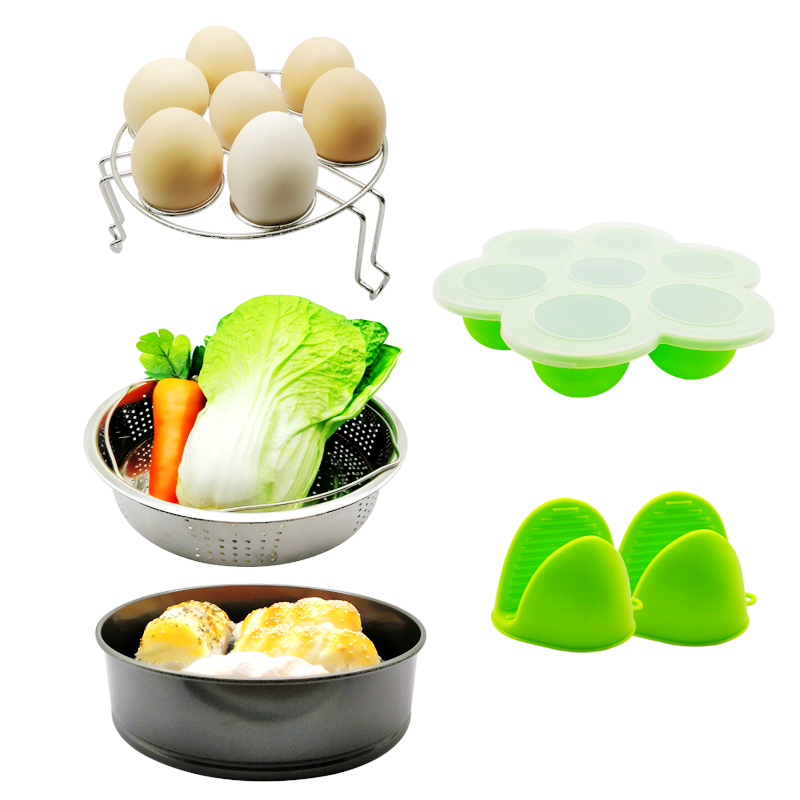 Feel free to combine 10 Piece Accessories Kits Compatible Springform Pan, Egg Rack, Egg Bites Mold, Oven Mitts, Bowl Clip