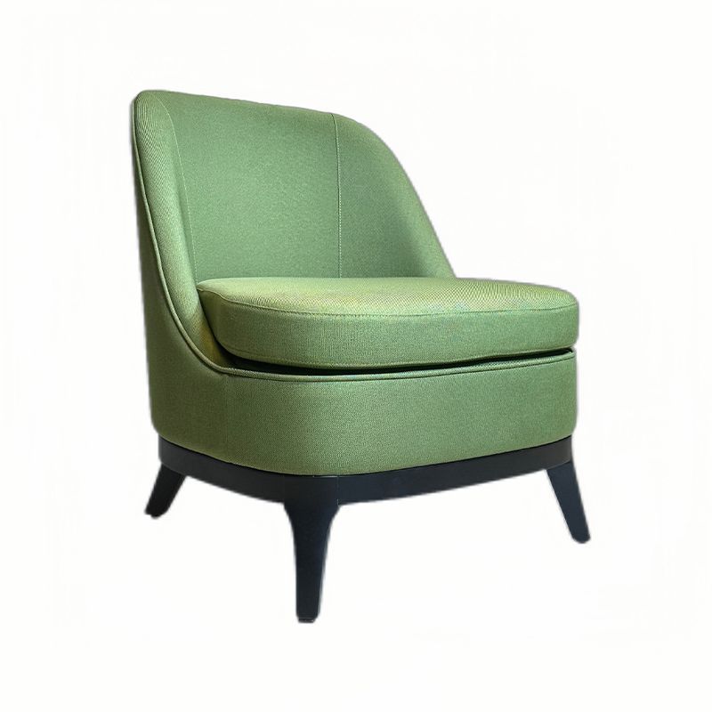 Wholesale Modern Solid Wood Fabric Chair Without Armrest Durable Leisure Hotel Furniture