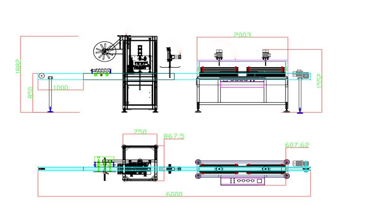 PE Flat Square Bottle Shrink Sleeve Machine Labeling Equipment Automatic