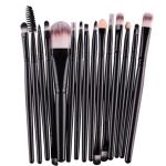 Custom 6 Colors 18pcs Natural Fiber Makeup Brushes For Small Hooded Eyes