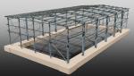 Z Section Chicken Broiler House , 20 ' / 40 ' Container Steel Rigid Frame