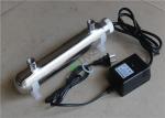 Ultraviolet Water Sterilizer Water Treatment Plant Accessories 6GPM 25W For Ro
